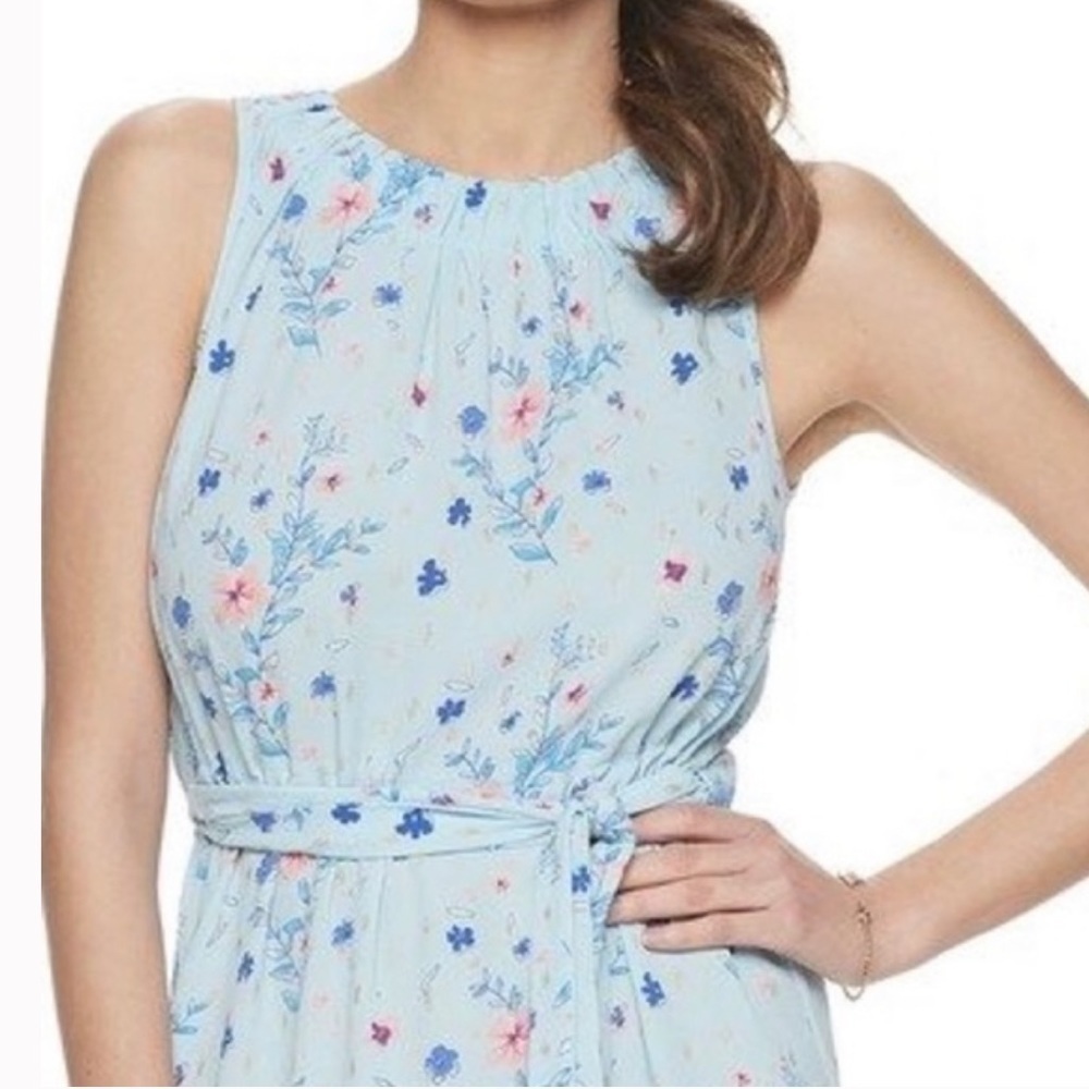 Juicy Couture Sky Blue Floral Dress Size:M - Picture 2 of 12